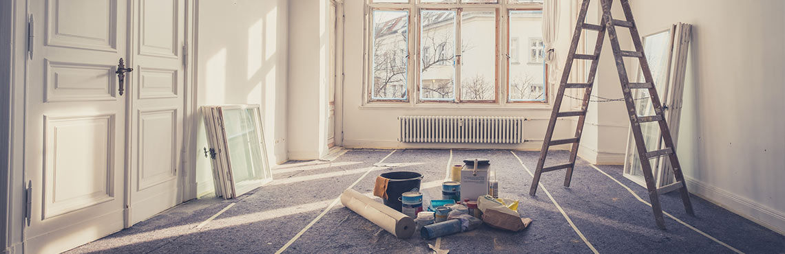 Des travaux dans un appartement